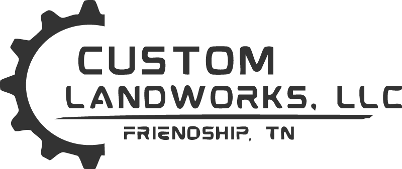custom landworks llc black logo